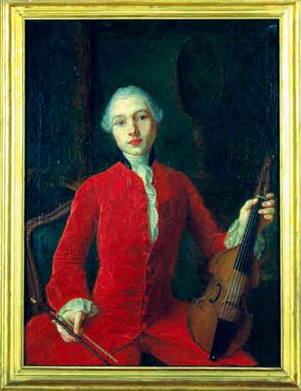 Viola da gamba Pardessus player, Chateau de Thoiry