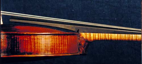 Violin: Johann Christoph Leidolff - neck and fingerboard after Jakob Stainer