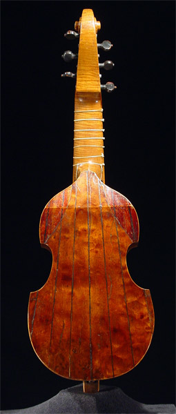 Viola da gamba Pardessus de viole, front before restoration